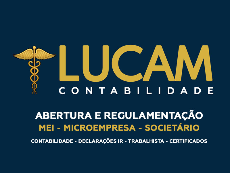 LUCAM Contabilidade, Serviços Contábeis, Abertura de Empresas, Regulamentação de Empresas, baixa de Empresas, Certificados Digitais, Imposto de Renda, Folha de Pagamento, Declarações Contábeis, Preços Acessíveis